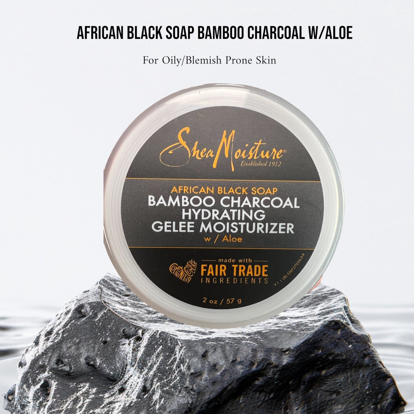 African Black Soap Bamboo Charcoal Facial Moisturizer