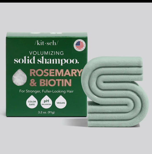 Volumizing Solid Shampoo Bar with Rosemary and Biotin