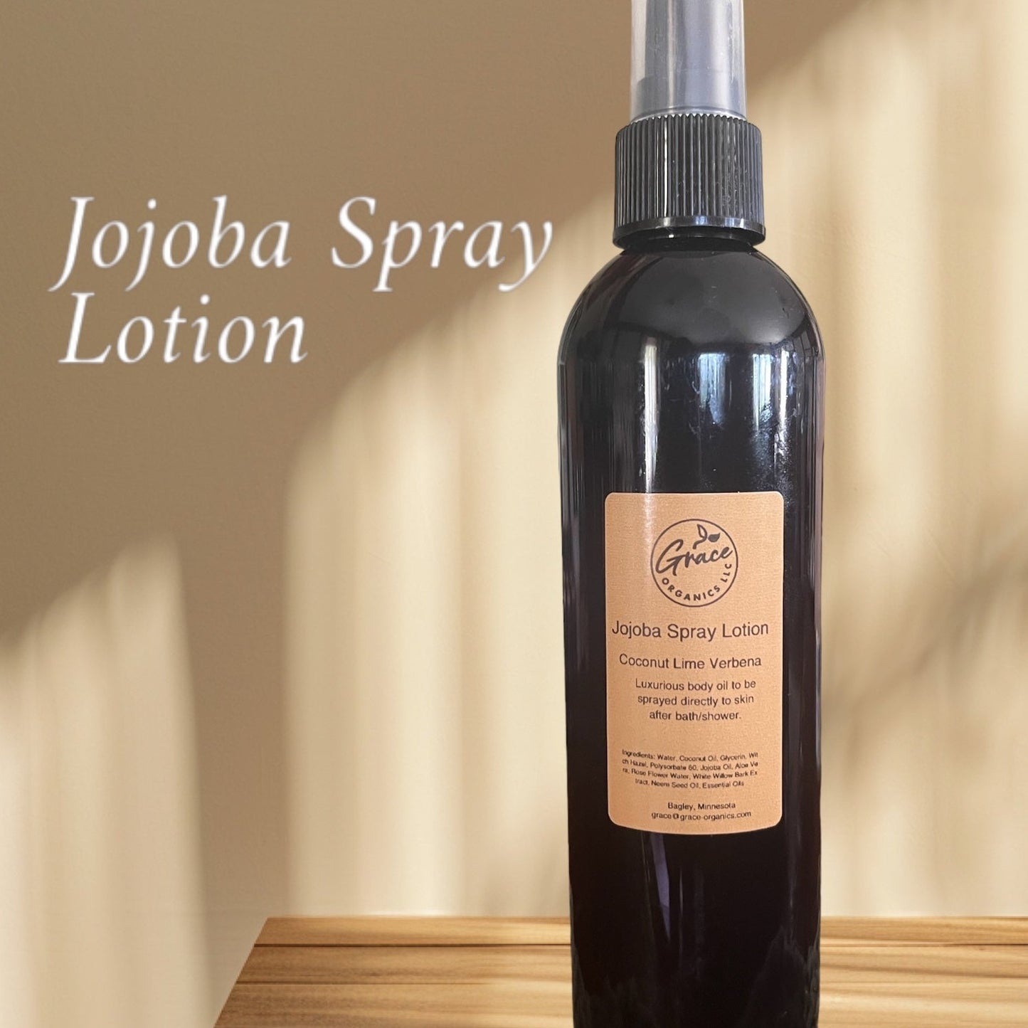 Jojoba Spray Lotion 8ozs